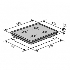 Варочная Поверхность VENTOLUX HSF640-T2G CS (BK) в Запорожье